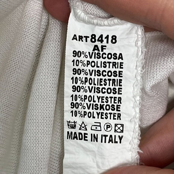 Free For Humanity White long Sleeve Viscose‎ Blend Knit Top Silver Lining Medium - Picture 5 of 7